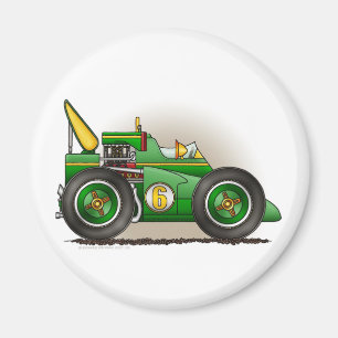 Grüne Indy Rennwagen-Magneten Magnet