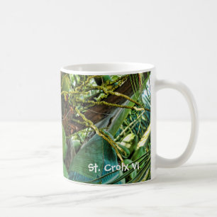 Grüne Insel Kokosnüsse Palme Tree Kaffeetasse