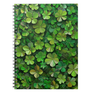 GRÜNE IRISH CELTIC CLOVER KLEEBLATTS NOTIZBLOCK