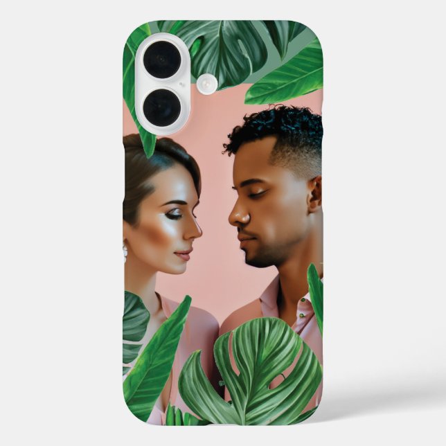 Grüne Jungle Pflanze Monstera Blätter Tropisches F iPhone 16 Hülle (Rückseite)