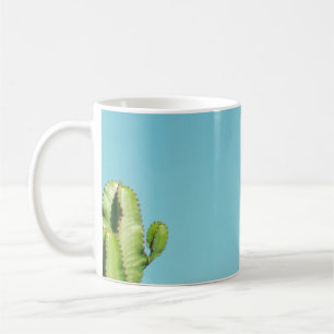 Grüne Kakteen-Pflanze Kaffeetasse