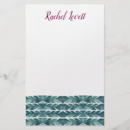 Grüne Kakteen Texture Stationery Briefpapier