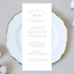 Grüne Kalligrafie-Hochzeit Menükarte<br><div class="desc">Dieses Design ist Teil einer Kollektion; Bitte kontaktieren Sie mich in Touch,  wenn Sie Hilfe beim Finden von passenden Designs oder Produkten benötigen; auch in anderen Farben erhältlich</div>