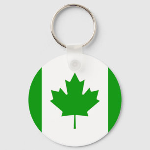 Grüne Kanada-Flagge Schlüssel-Kette Schlüsselanhänger