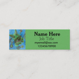 grüne Kaninchen-Visitenkarte Mini Visitenkarte