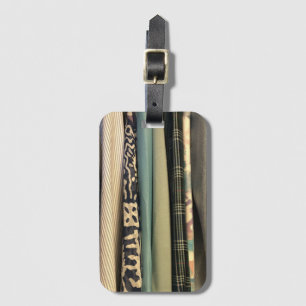 Grüne karierte Drucke Gepäckanhänger