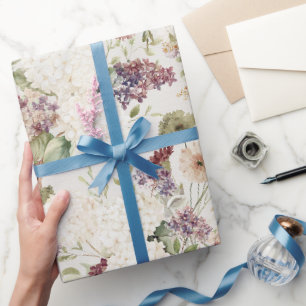 Grüne Karierte Streifen Burgunder Creme Blumen Geb Geschenkpapier