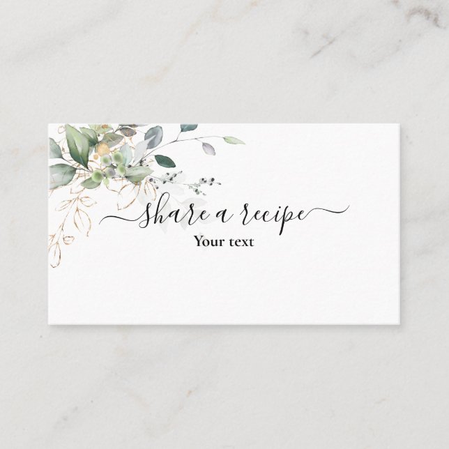 Grüne Karte zur gemeinsamen Nutzung eines Rezepts (Vorderseite)