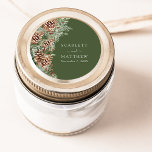 Grüne Kiefer Runder Aufkleber<br><div class="desc">Mit unserem Green Pine Classic Round Sticker, der Teil der "Elegant Winter Pinecone Greenery Wedding Suite" ist, können Sie Ihre Gastgeschenke Hochzeiten und Büroausstattung verbessern. Mit handbemaltem Grün und Kiefernbäumen fügen diese Aufkleber Ihrer Feier eine zusammenhängende und elegante Touch hinzu, die jedem Detail eine besondere Note verleiht.</div>