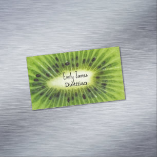 Grüne Kiwi Magnetische Visitenkarte