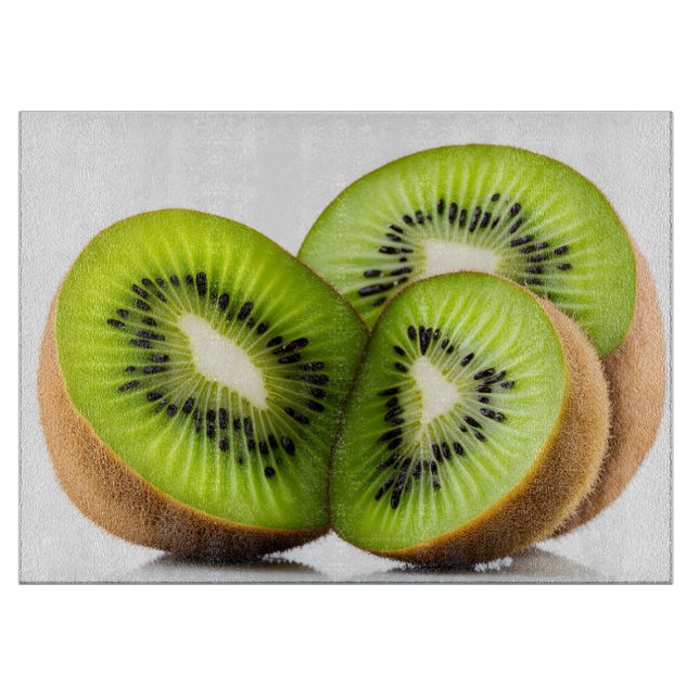 Grüne Kiwi Schneidebrett (Vorderseite)