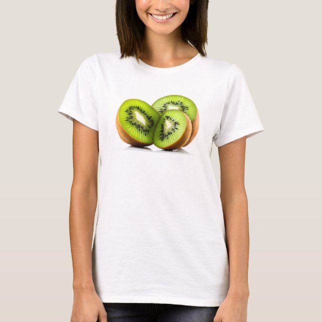 Grüne Kiwi T-Shirt (Vorderseite)