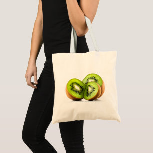 Grüne Kiwi Tragetasche