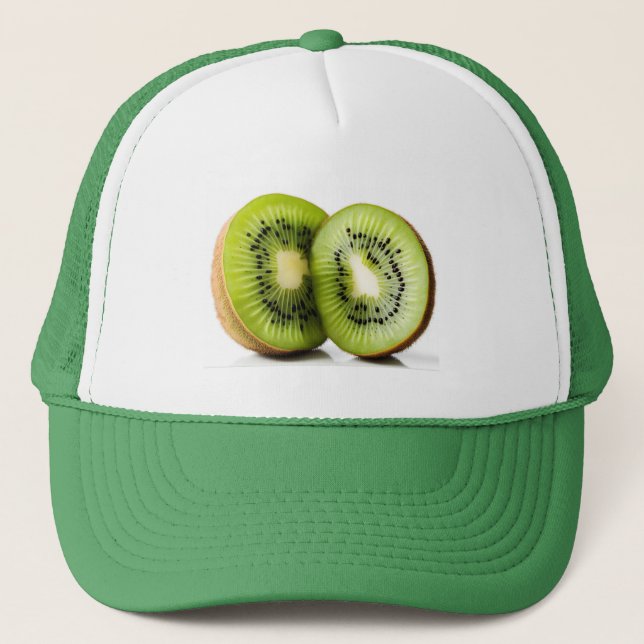 Grüne Kiwi Truckerkappe (Vorderseite)