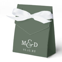 Grüne Klassik Moderne Monogramm Hochzeit