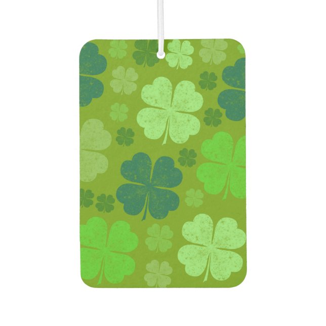 Grüne Klee, Glücksklamotten, St. Patrick's Day Autolufterfrischer (Vorderseite)