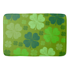 Grüne Klee, Glücksklamotten, St. Patrick's Day Badematte