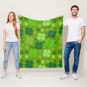 Grüne Klee, Glücksklamotten, St. Patrick's Day Fleecedecke