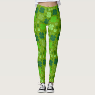 Grüne Klee, Glücksklamotten, St. Patrick's Day Leggings