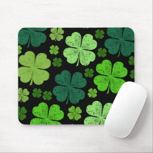 Grüne Klee, Glücksklamotten, St. Patrick's Day Mousepad