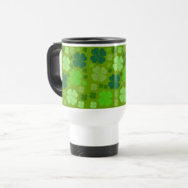 Grüne Klee, Glücksklamotten, St. Patrick's Day Reisebecher