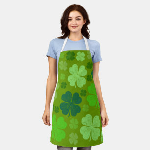 Grüne Klee, Glücksklamotten, St. Patrick's Day Schürze