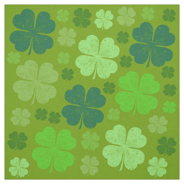 Grüne Klee, Glücksklamotten, St. Patrick's Day Stoff (Muster)