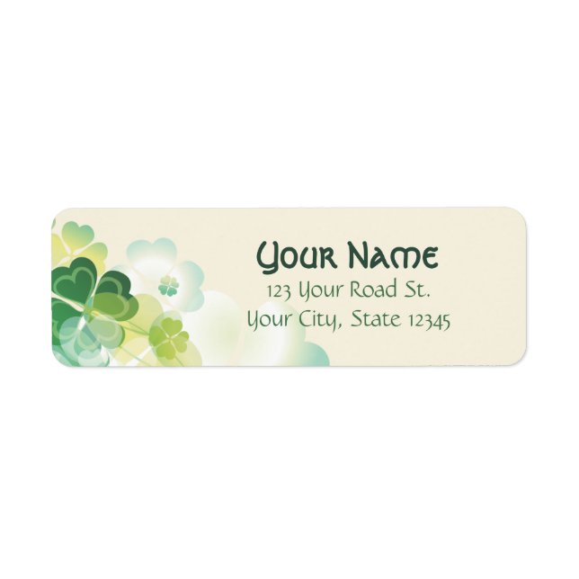 Grüne Klee-und Schmetterlings-Ecken (Vorne)