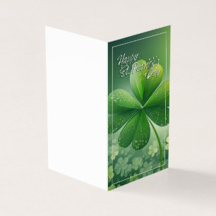 Grüne Kleeblätter Happy St. Patrick's Day (7) c