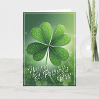 Grüne Kleeblätter Happy St. Patrick's Day (8) c