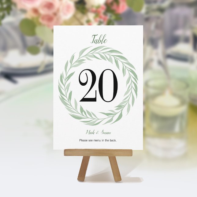 Grüne Kleider Hochzeitskarte & Menü Programm (Von Creator hochgeladen)