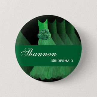 Grüne Kleider M398 BRAUTJUNGFER Button-Knopf-Kelly Button