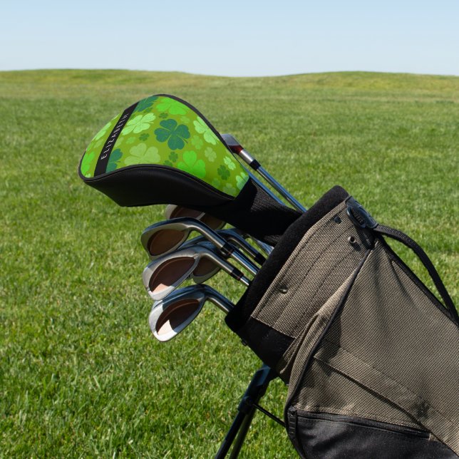 Grüne Knöchel, glückliche Knöpfe, Ihr Name Golf Headcover (In SItu)