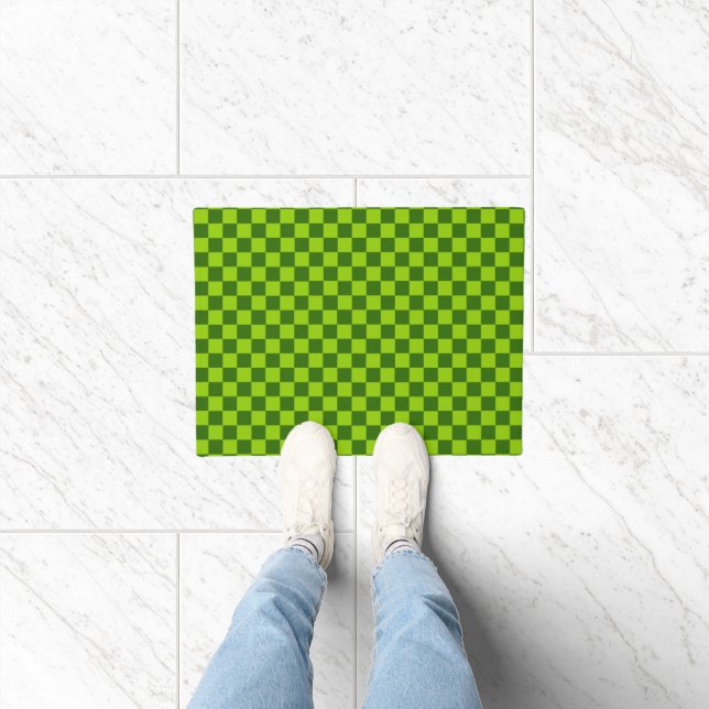 Grüne Kombination Classic Checkerboard von STaylor Fußmatte (Indoor)