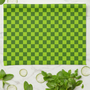 Grüne Kombination Classic Checkerboard von STaylor Geschirrtuch
