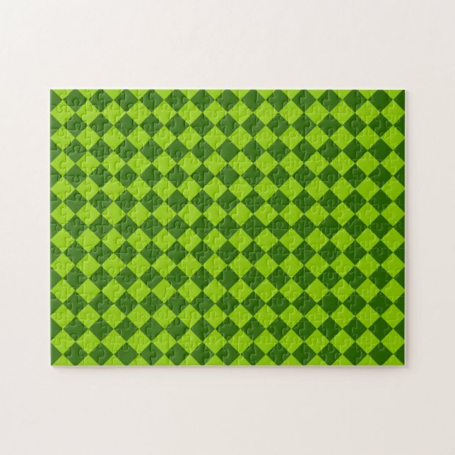 Grüne Kombination Diamantmuster von STaylor (Horizontal)