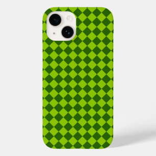 Grüne Kombination Diamantmuster von STaylor Case-Mate iPhone 14 Hülle