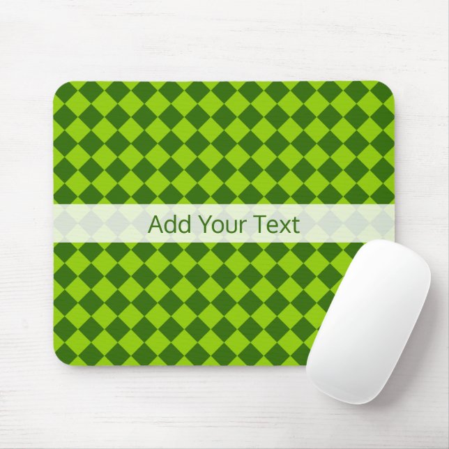 Grüne Kombination Diamantmuster von STaylor Mousepad (Mit Mouse)