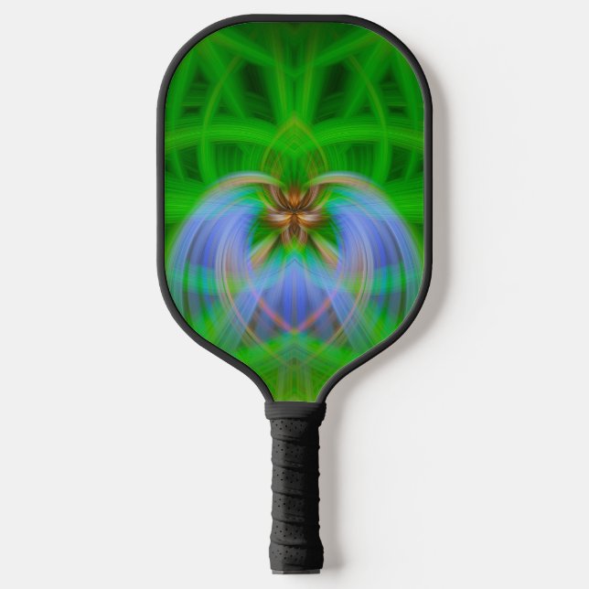 Grüne Komplexität Pickleball Schläger (Vorderseite)