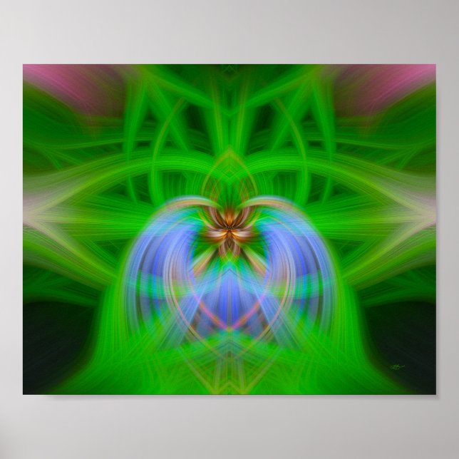 Grüne Komplexität Poster (Vorne)