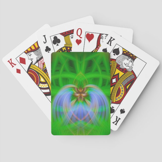 Grüne Komplexität Spielkarten (Rückseite)