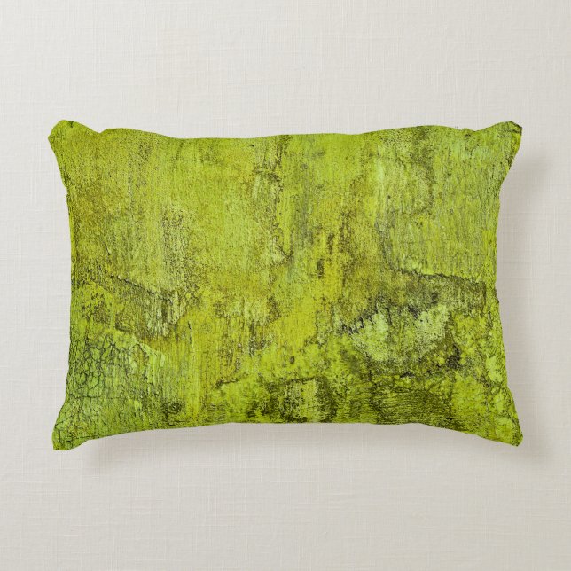 Grüne Konkrete, Kunst, Wohngestaltung, Hintergrund Dekokissen (Vorderseite)