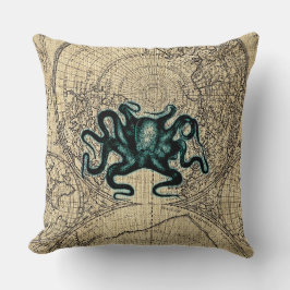 Grüne Kracken Lendenkissen