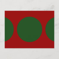 Grüne Kreise in Rot