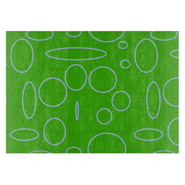 Grüne Kreise Schneidebrett (Vorderseite)