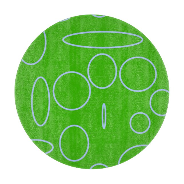 Grüne Kreise Schneidebrett (Vorderseite)