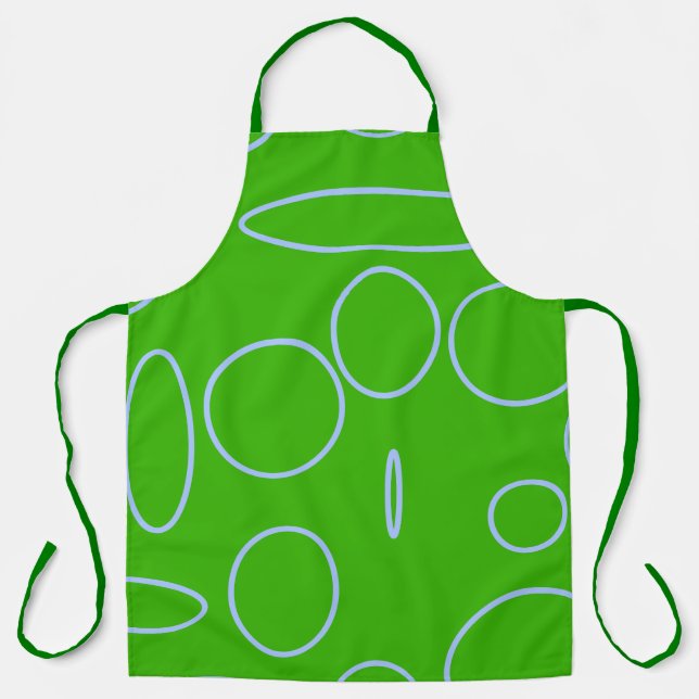 Grüne Kreise Schürze (Vorderseite)