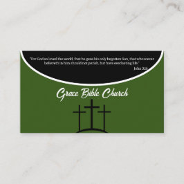 Grüne Kreuzpastete oder Kirche Deacon Visitenkarte