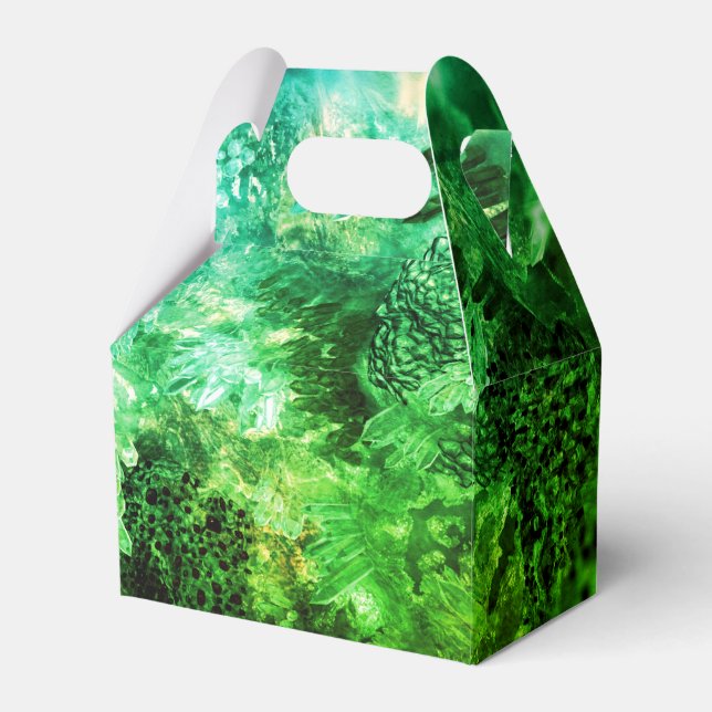 Grüne Kristalle Geschenkschachtel (Vorderseite)