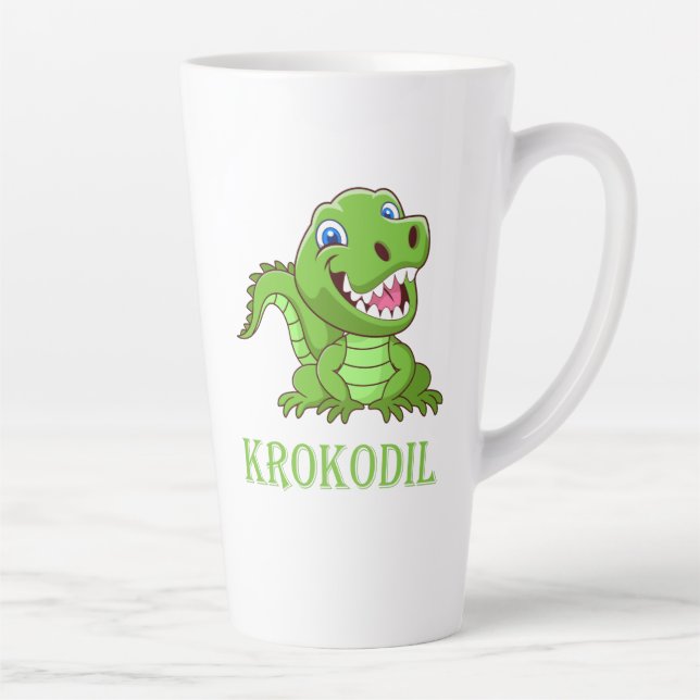 grüne Krokodil Milchtasse (Rechts)